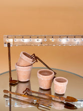 Load image into Gallery viewer, Dollhouse gardening, Terracotta Plant Pots &amp; gardening tool Set 2
