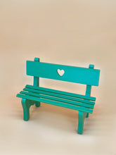 Load image into Gallery viewer, Wooden bench, Dollhouse furniture, Miniature garden
