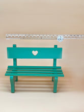 Load image into Gallery viewer, Wooden bench, Dollhouse furniture, Miniature garden
