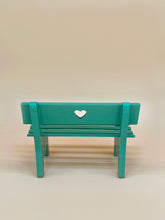 Load image into Gallery viewer, Wooden bench, Dollhouse furniture, Miniature garden
