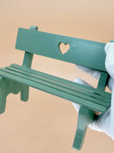 Load image into Gallery viewer, Wooden bench, Dollhouse furniture, Miniature garden
