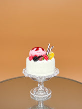 Load image into Gallery viewer, Mint &amp; berries cake set: Dollhouse Food, Tiny Chocolate Mint Cakes
