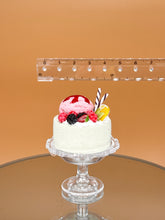 Load image into Gallery viewer, Mint &amp; berries cake set: Dollhouse Food, Tiny Chocolate Mint Cakes
