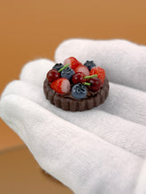 Load image into Gallery viewer, Cookies cake set: Miniature Cake, Dollhouse Food, Tiny Toy Dessert
