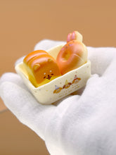 Load image into Gallery viewer, Bread set with tray: Dollhouse bakery, Japan cartoon bread
