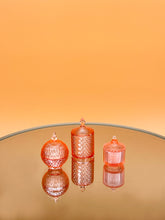 Load image into Gallery viewer, Mini retro glass containers set, mini candy jar bottle - Orange
