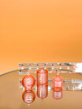 Load image into Gallery viewer, Mini retro glass containers set, mini candy jar bottle - Orange
