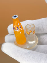 Load image into Gallery viewer, Tiny beverage drink, vintage juice, japan dollhouse juice - Orange
