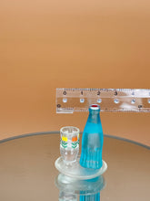 Load image into Gallery viewer, Tiny beverage drink, vintage juice, japan dollhouse juice - Blue
