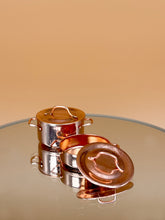 Load image into Gallery viewer, Dollhouse Copper Pan, mini cookware set

