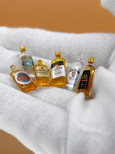 Load image into Gallery viewer, Miniature tiny wine, mini whiskey, dollhouse wine set
