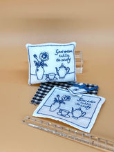 Load image into Gallery viewer, Dollhouse embroidery cushion, Towel Napkin and Placemat set - Flower vase
