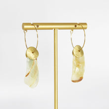 Load image into Gallery viewer, Seashell hoop earrings
