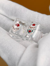 Load image into Gallery viewer, Dollhouse Christmas glass cups

