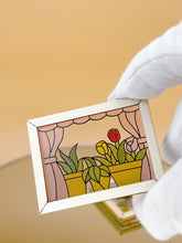 Load image into Gallery viewer, Miniature, Dollhouse stained glass window decor
