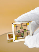 Load image into Gallery viewer, Miniature, Dollhouse stained glass window decor
