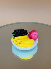 Load image into Gallery viewer, Fruits plate 1 - black grape: Miniature, Dollhouse Tiny Food Decoration
