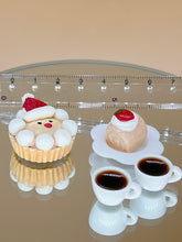 Load image into Gallery viewer, Santa cake set: Miniature Food Set: Dollhouse Christmas Decoration

