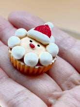 Load image into Gallery viewer, Santa cake set: Miniature Food Set: Dollhouse Christmas Decoration
