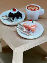 Load image into Gallery viewer, Cake &amp; coffee set 2: Miniature, Dollhouse Decoration
