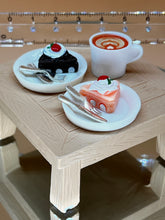 Load image into Gallery viewer, Cake &amp; coffee set 2: Miniature, Dollhouse Decoration
