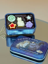 Load image into Gallery viewer, Miniature tin box chocolate, cookies &amp; biscuits, Kawaii Japan miniature, Tiny iron box - cat

