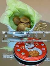Load image into Gallery viewer, Miniature tin box cookies &amp; biscuits, Kawaii Japan miniature, Tiny iron box, Dollhouse assorted biscuits
