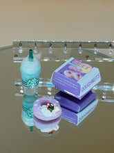 Load image into Gallery viewer, Miniature Doughnut &amp; Drink: Dollhouse Fast Food - Purple
