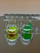 Load image into Gallery viewer, Miniature Succulent Plant 2: Small Glass Pot Decor (Set of 2)
