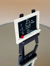 Load image into Gallery viewer, Miniature Chalkboard with Easel: Dollhouse Blackboard
