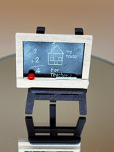 Load image into Gallery viewer, Miniature Chalkboard with Easel: Dollhouse Blackboard
