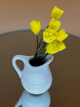 Load image into Gallery viewer, Miniature Pottery Flower &amp; Pot: Tiny Dollhouse Décor - White
