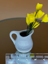 Load image into Gallery viewer, Miniature Pottery Flower &amp; Pot: Tiny Dollhouse Décor - White
