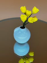 Load image into Gallery viewer, Miniature Pottery Flower &amp; Pot: Tiny Dollhouse Décor - blue

