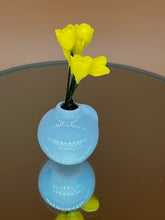 Load image into Gallery viewer, Miniature Pottery Flower &amp; Pot: Tiny Dollhouse Décor - blue
