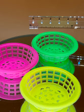 Load image into Gallery viewer, Circle baskets set: Miniature Neon Plastic Baskets
