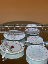 Load image into Gallery viewer, Cartoon plates set: Miniature Plate, Dollhouse Kitchenware, Tiny Vintage Plates
