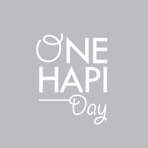 NE HAPI DAY means “a happy day”.  ONE HAPI DAY brings happiness to life. Despite just little things.