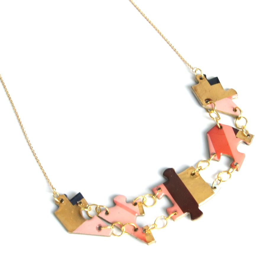 Sangria puzzle necklaces
