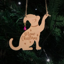 Load image into Gallery viewer, Cat with Christmas bell ornament (Set of 3)
