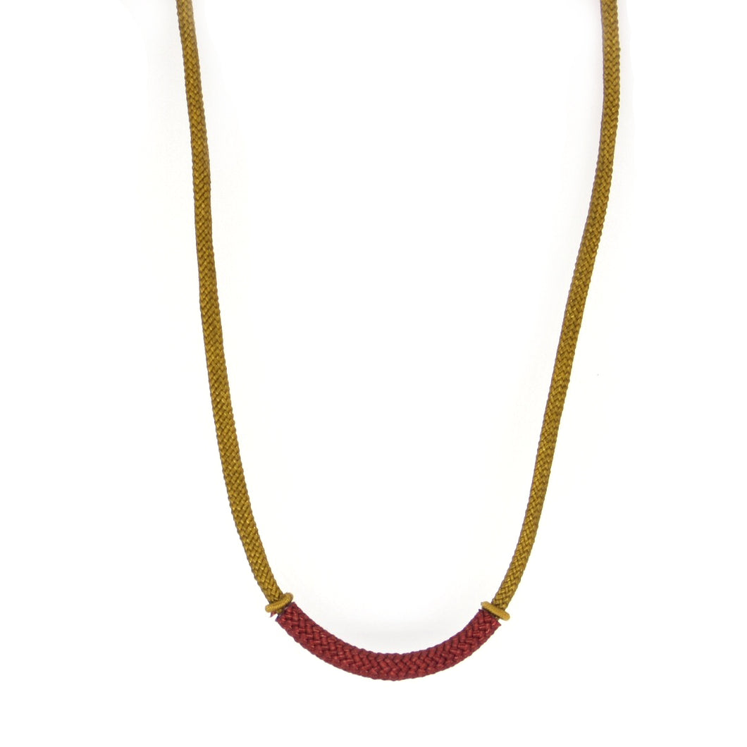 Yellow rope necklace