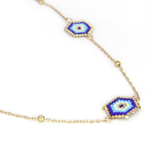 Load image into Gallery viewer, Blue beaded necklace
