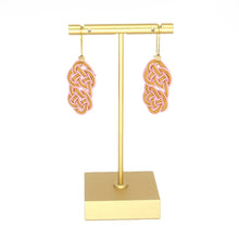 Load image into Gallery viewer, Chinese knot drop earrings - Pink
