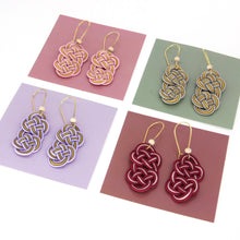 Load image into Gallery viewer, Chinese knot drop earrings - Pink
