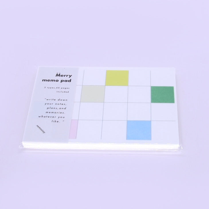 Nemosissy Merry Memo Pad Set (non sticky)