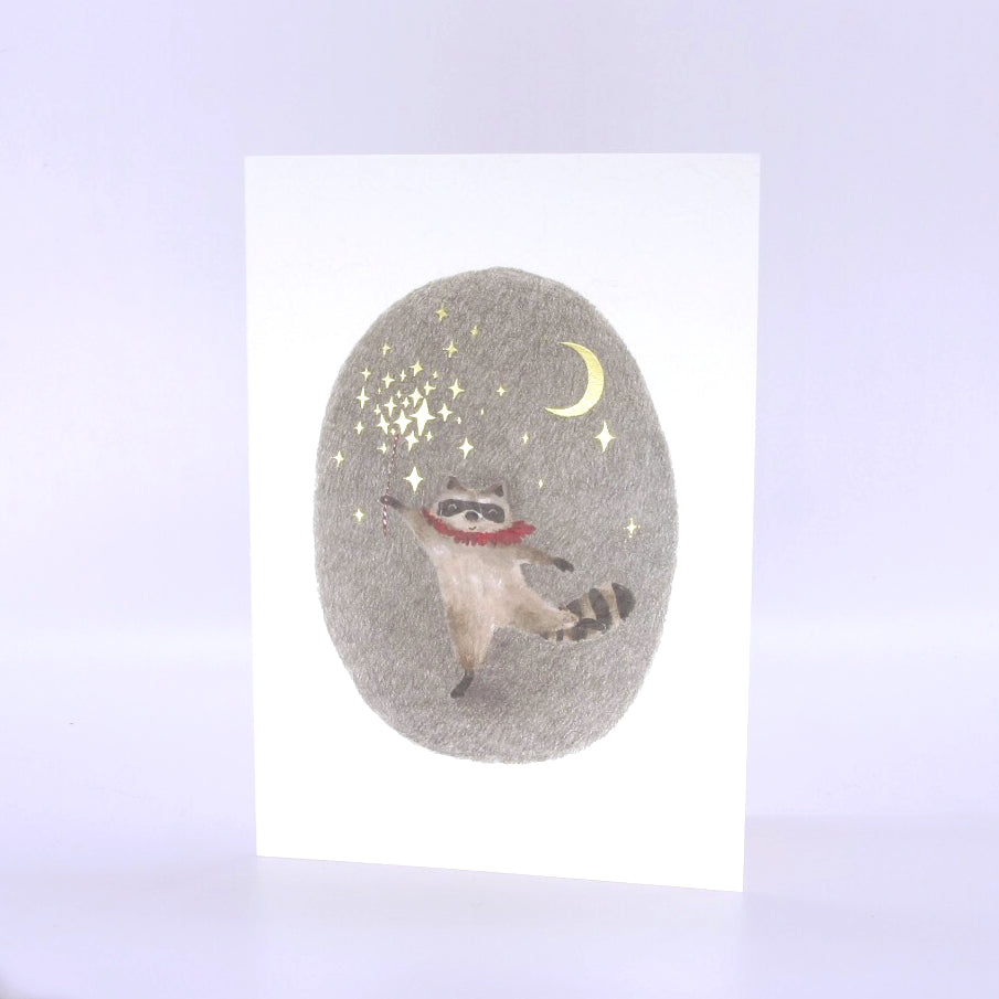DOUilus card - Bake-danuki under the moon