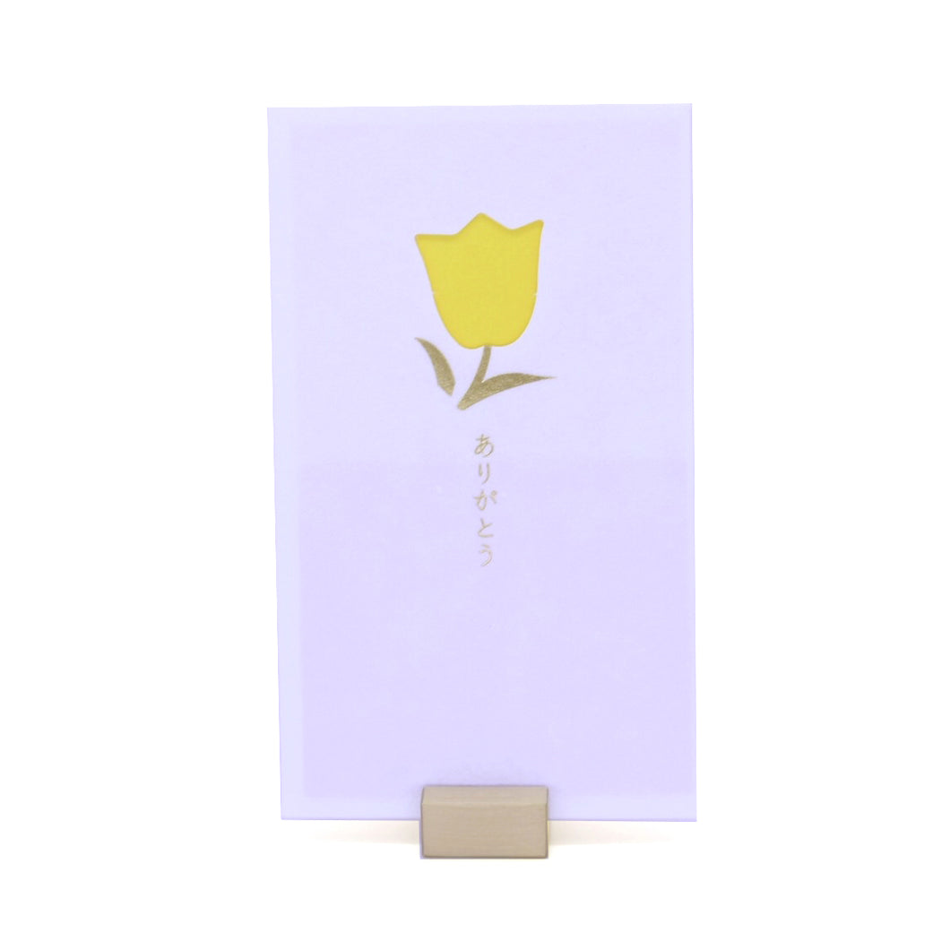 Japanese greeting card – Tulip (3pcs)