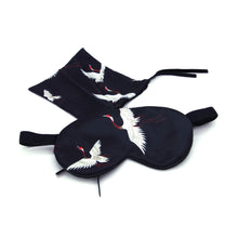 Load image into Gallery viewer, Japanese crane pattern eye mask set
