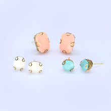 Load image into Gallery viewer, Magic rock stud earrings 02 (set of 3)
