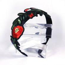 Load image into Gallery viewer, Floral embroidered headband
